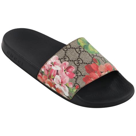 gucci slides fur floral|Gucci slides nordstrom.